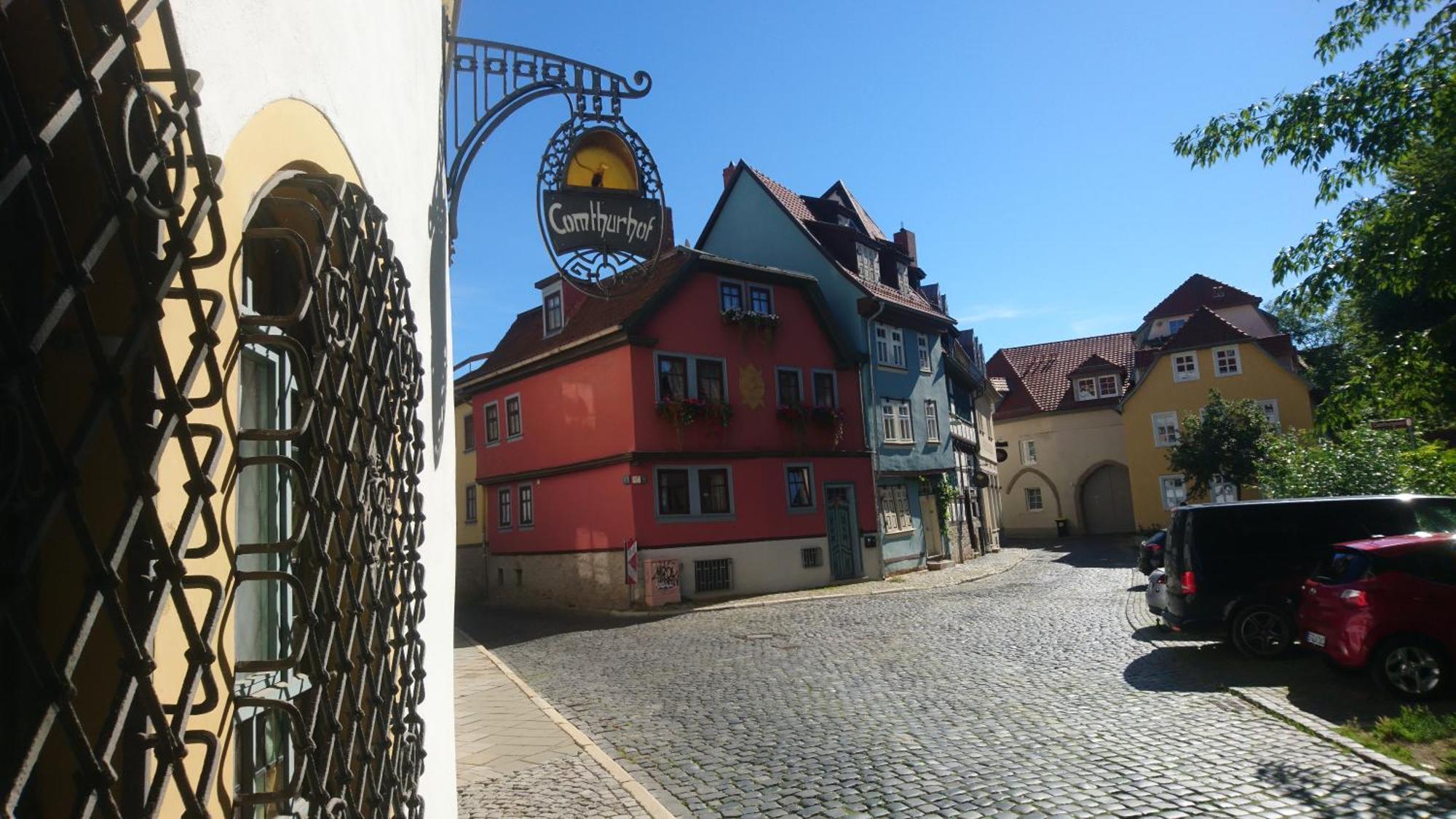 Haus Zum Kleinen Helm Apartamento Erfurt Exterior foto